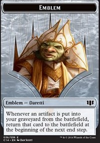 Emblem - Daretti, Scrap Savant // Tuktuk the Returned Token Emblem - Daretti, Scrap Savant // Tuktuk the Returned Token